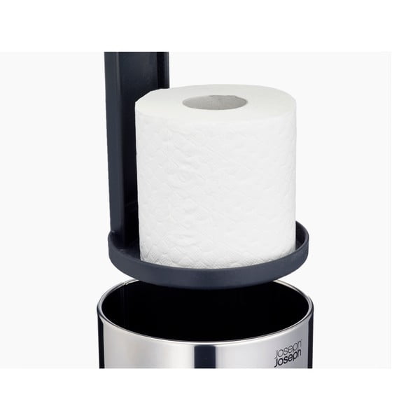 Porta carta igienica in metallo argentato Luxe - Joseph Joseph-image-3