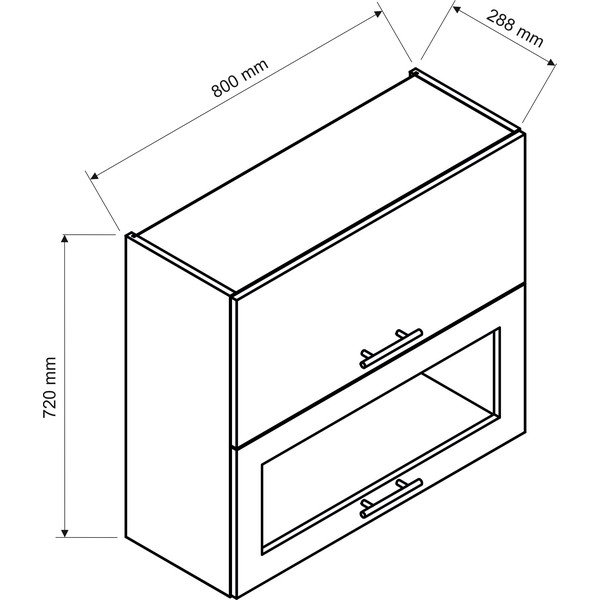 Mobile cucina superiore (larghezza 80 cm) Kole - STOLKAR-image-2