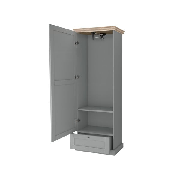 Armadio grigio 60x180 cm Binz - Støraa-image-2