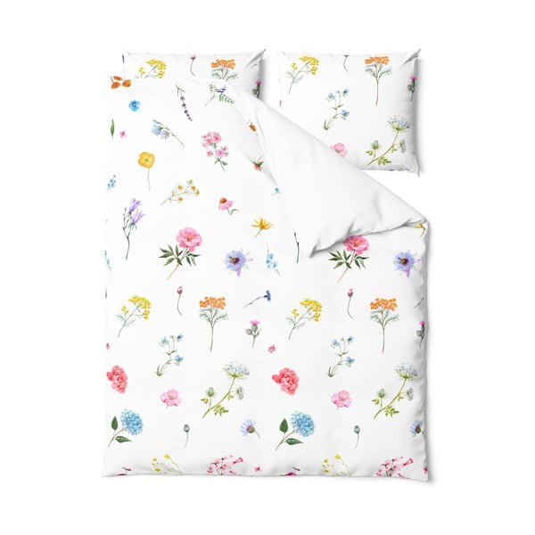 Biancheria da letto in cotone per letto singolo, 140 x 200 cm Fleur - Bonami Selection