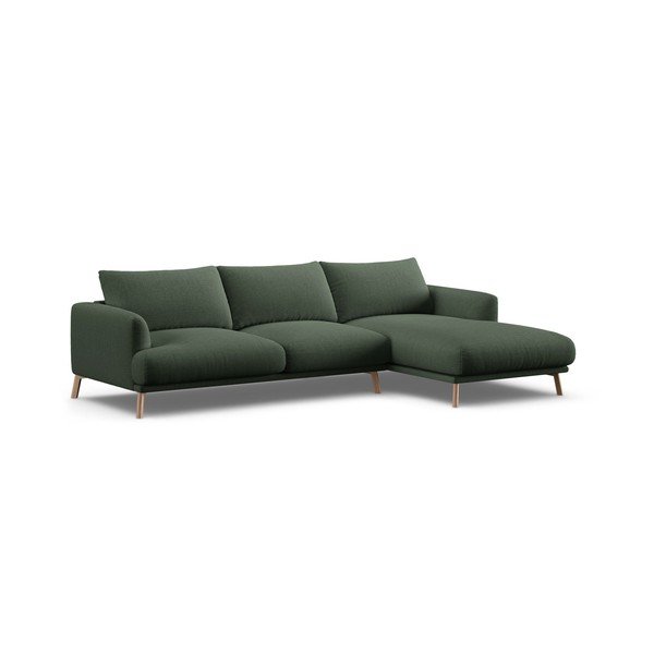 Divano angolare verde (con penisola a destra/con chaise lounge) Naomi – Micadoni 