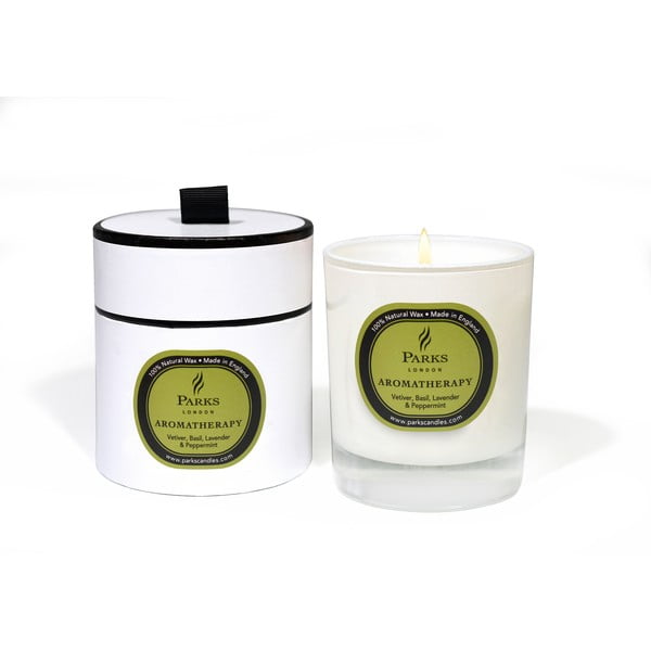 Candela con fragranza di basilico, lavanda, menta e vetiver, 50 ore di combustione Velvet, Basil, Lavender & Peppermint - Parks Candles London