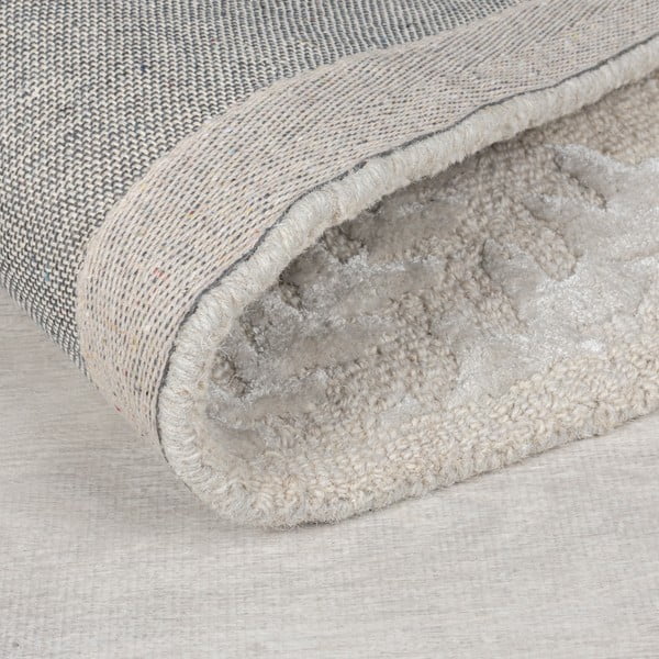 Tappeto greige in misto lana tessuto a mano 120x170 cm Sloane – Flair Rugs-image-3