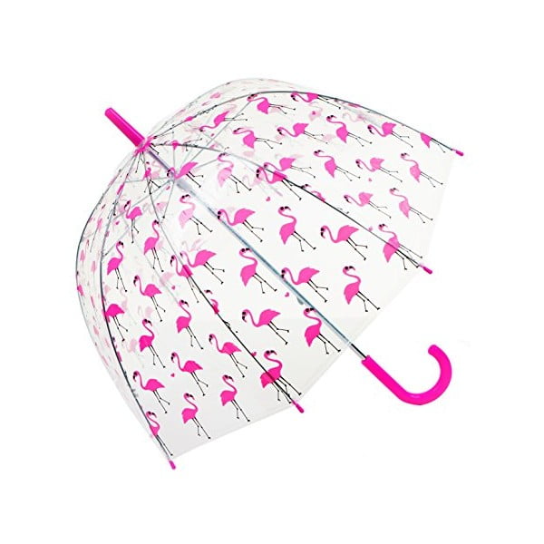 Ombrello trasparente per bambini Flamingo, ⌀ 70 cm - Ambiance