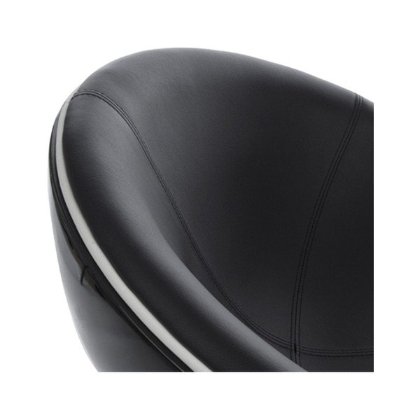 Poltrona girevole nera Sphere - Kokoon-image-1