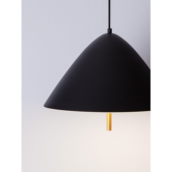 Lampadario LED nero opaco in metallo con paralume in metallo ø 40 cm Oros – Nova Luce-image-2