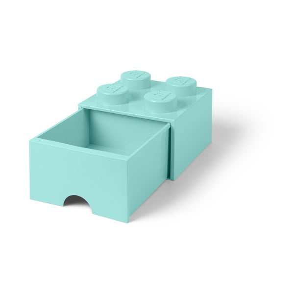 Scatola portaoggetti azzurra quadrata - LEGO®-image-4