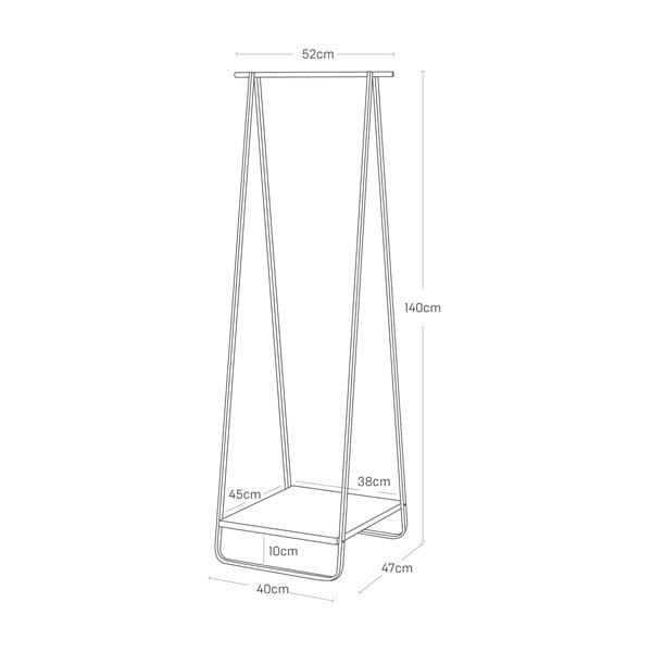Appendiabiti in metallo bianco Tower - YAMAZAKI-image-4
