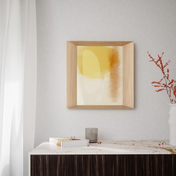 Cornice da parete in legno colore naturale 50x50 cm Lookout - Umbra-image-1