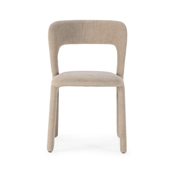 Sedia da pranzo beige imbottito Lilia – MOME-image-2