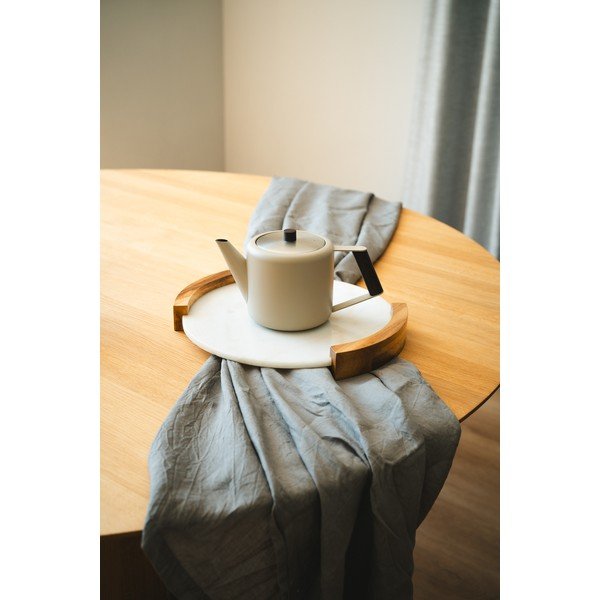 Teiera beige in acciaio inox 1,1 l Duet Boston – Bredemeijer-image-1