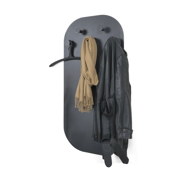 Attaccapanni da parete nero in metallo 55 cm Espen – Spinder Design