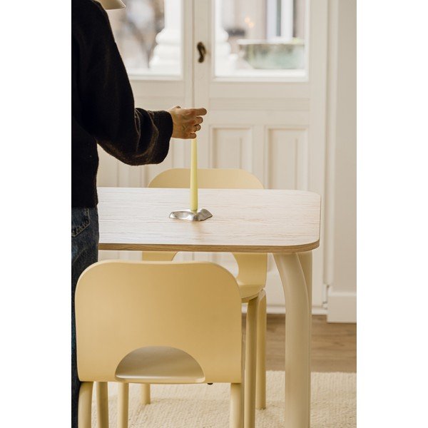 Tavolo da pranzo con piano effetto rovere 80x140 cm Meko – noo.ma-image-4