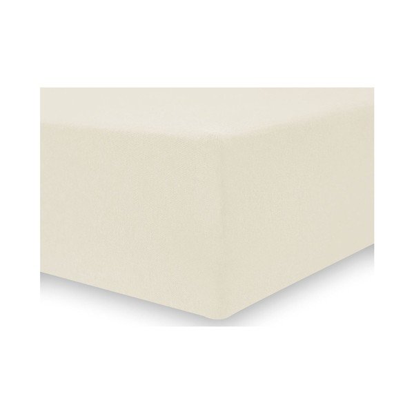 Lenzuolo elastico crema chiaro, 200/220 x 200 cm Nephrite - DecoKing-image-2