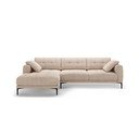 Divano angolare marrone chiaro (con penisola a sinistra/con chaise lounge) Bemy – Micadoni 