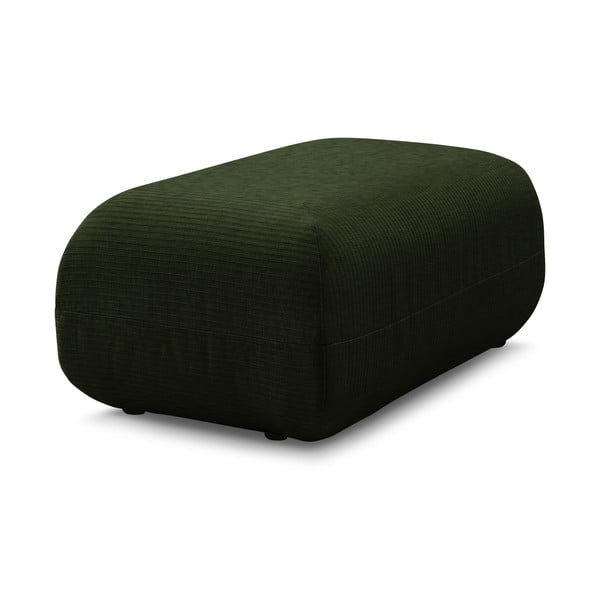 Pouf in velluto a coste verde Lecomte - Bobochic Paris-image-4