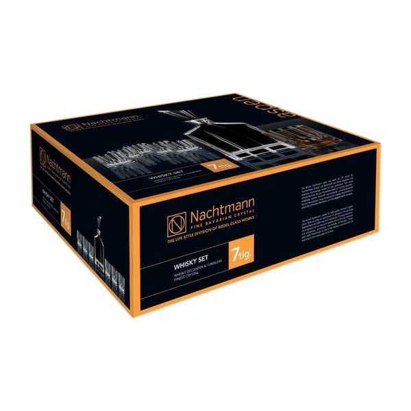 Set di decanter e 6 bicchieri da whisky in vetro cristallo Set da whisky Aspen - Nachtmann-image-4