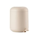 Cestino per la spazzatura beige in plastica con pedale 4 l Sensu – Zone