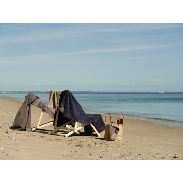 Telo da bagno in cotone marrone 70x140 cm - Zone-image-1