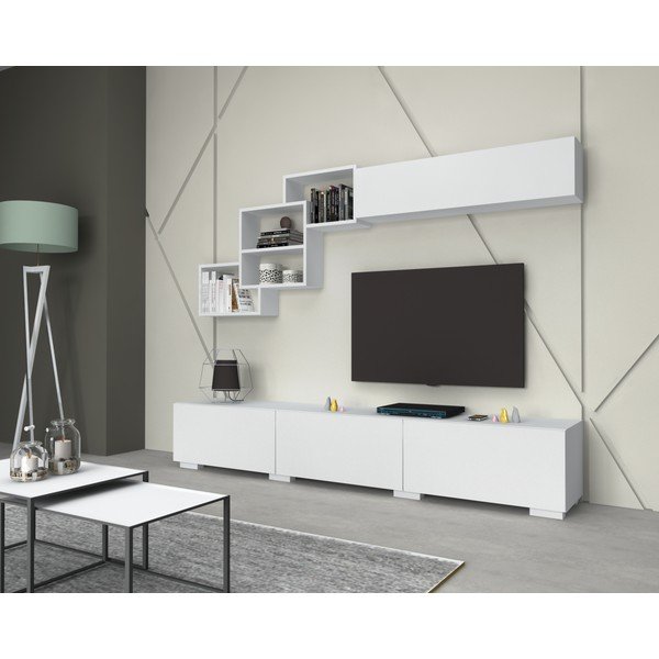 Tavolo TV bianco 210x40 cm Fly - Gauge Concept