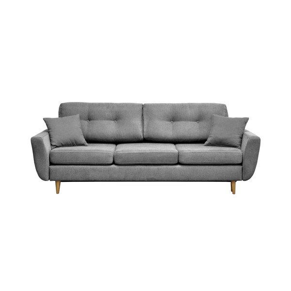 Divano letto grigio con gambe chiare Rose - Mazzini Sofas