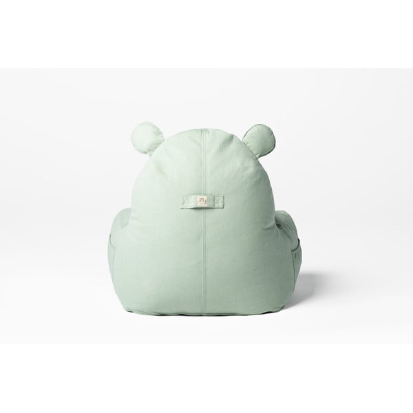 Pouf a sacco per bambini color menta Hippo – The Brooklyn Kids-image-3