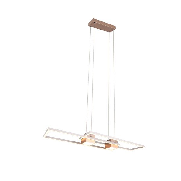 Lampadario bianco/bronzo a LED dimmerabile con telecomando Albany - Trio-image-4