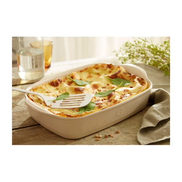 Piastra rettangolare in ceramica crema Ultime, 36,5 x 23,5 cm Ultimate - Emile Henry-image-3