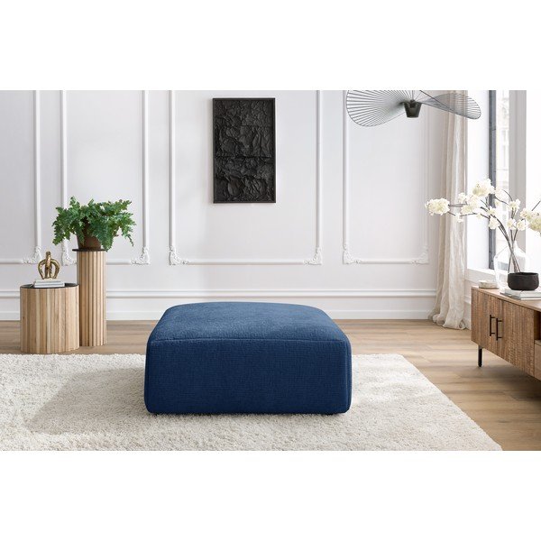 Pouf blu scuro Jeanne - Bobochic Paris-image-1
