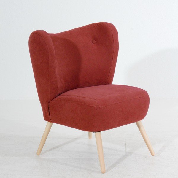 Poltrona Sari Velur rosso mattone - Max Winzer