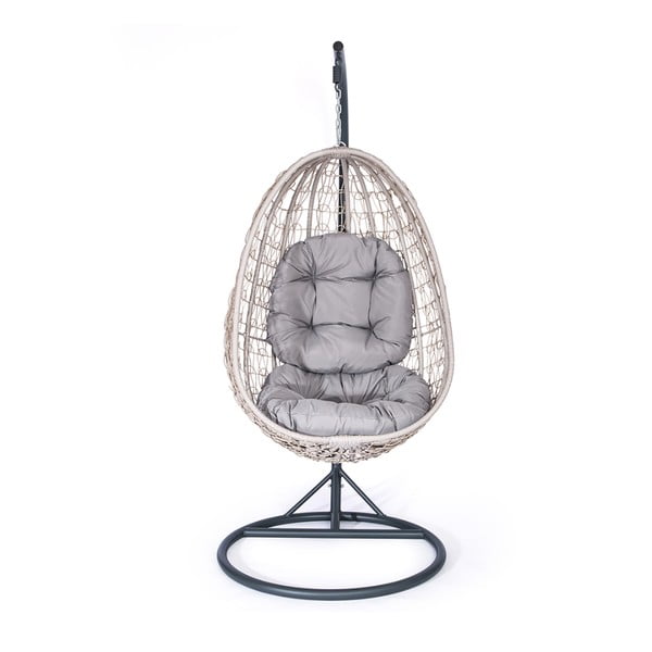 Poltrona sospesa in rattan artificiale Azuro - Bonami Essentials-image-1