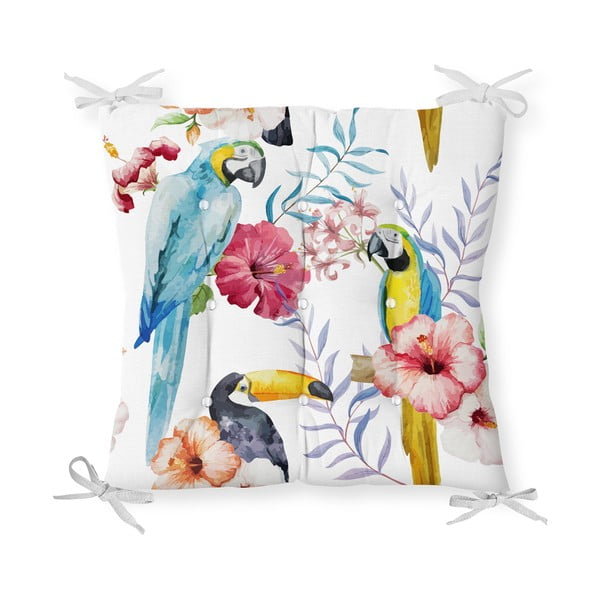 Cuscino da seduta Jungle Birds in misto cotone, 40 x 40 cm - Minimalist Cushion Covers