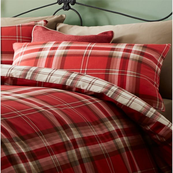 Biancheria da letto matrimoniale Red, 200 x 200 cm Kelso - Catherine Lansfield-image-1