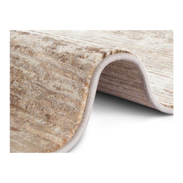 Tappeto Arty Trappes marrone e crema, 160 x 230 cm - Elle Decoration-image-4