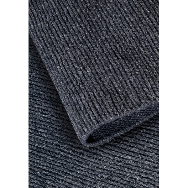 Passatoia grigio scuro in lana tessuta a mano 80x200 cm Francois - Villeroy&Boch-image-3