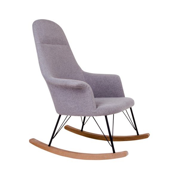 Sedia a dondolo grigia Viby - House Nordic-image-1