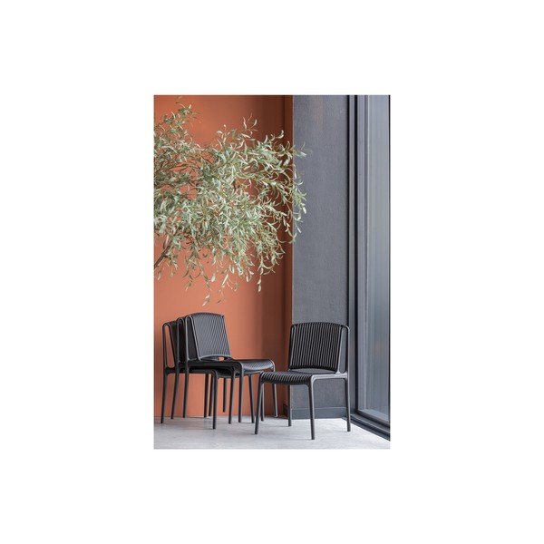 Sedia da giardino nera Billie - WOOOD-image-1