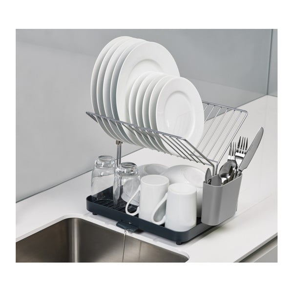 Scolapiatti grigio e bianco Y-Rack - Joseph Joseph-image-2