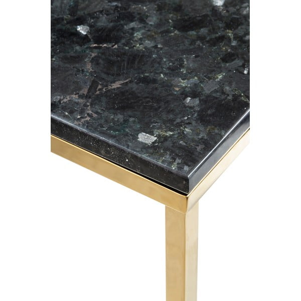 Consolle in granito nero con base in oro, lunghezza 100 cm - RGE-image-1