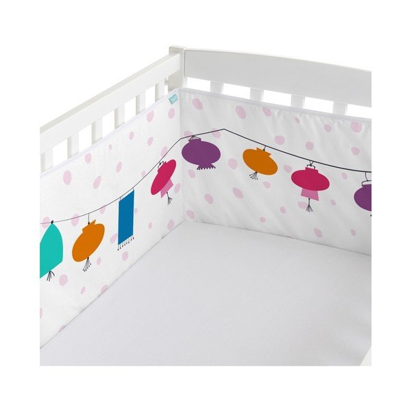 Coprimaterasso per culla in cotone, 210 x 40 cm Cherry Blossom - Moshi Moshi-image-1