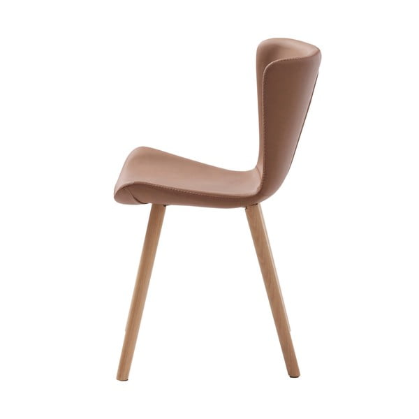 Sedie da pranzo in set marroni in metallo 2 pz Teslin – Unique Furniture-image-3