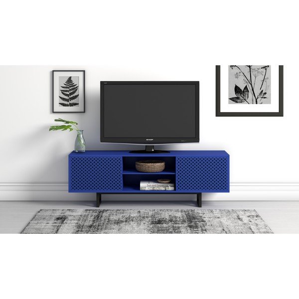 Tavolo TV blu Camden Diamond - Woodman-image-1