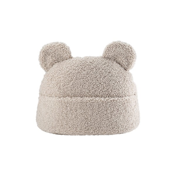 Cuscino per divano da bambini marrone chiaro con rivestimento in bouclé Teddy Pouch – Wigiwama