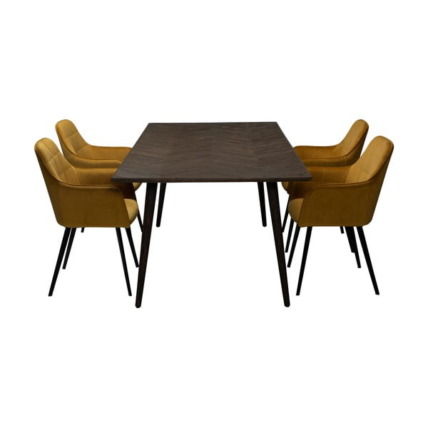 Tavolo da pranzo in olmo decorato 100x220 cm Bone - DAN-FORM Denmark-image-2