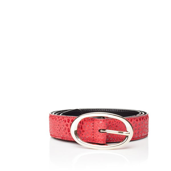 Cintura in pelle rossa Hera, lunghezza 85 cm - Ferruccio Laconi