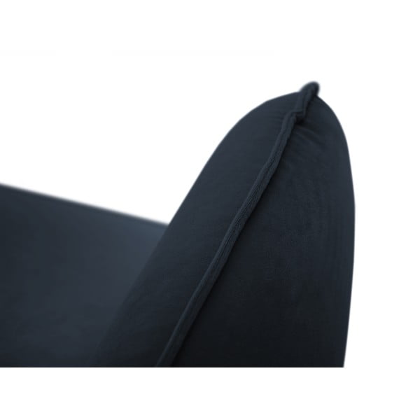 Poltrona in velluto blu scuro Vienna - Cosmopolitan Design-image-4