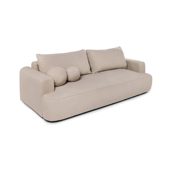 Divano beige allungabile con rivestimento in bouclé 247 cm Quinoa – Bonami Selection-image-2