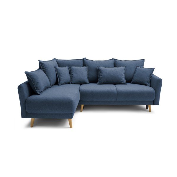Divano blu scuro Mia, angolo sinistro - Bobochic Paris