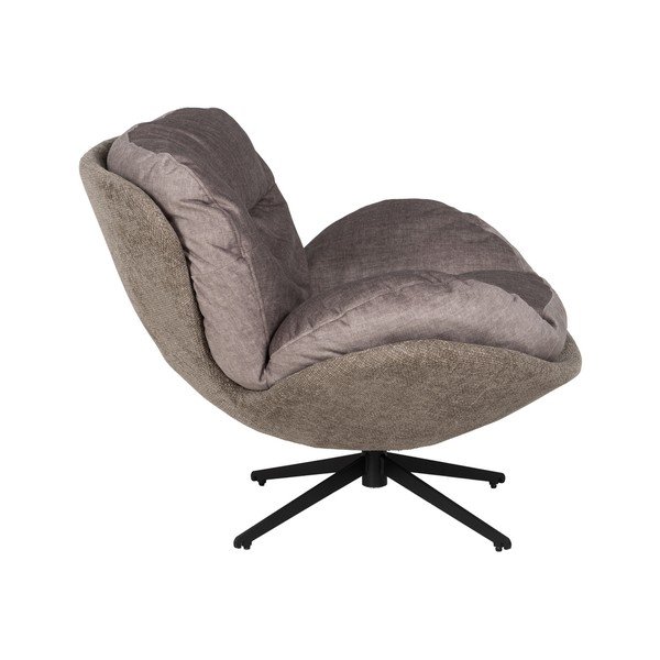 Poltrona in velluto beige Comfo - Ixia-image-2