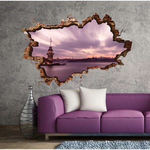 Adesivo murale Kaat, 135 x 90 cm - 3D Art
